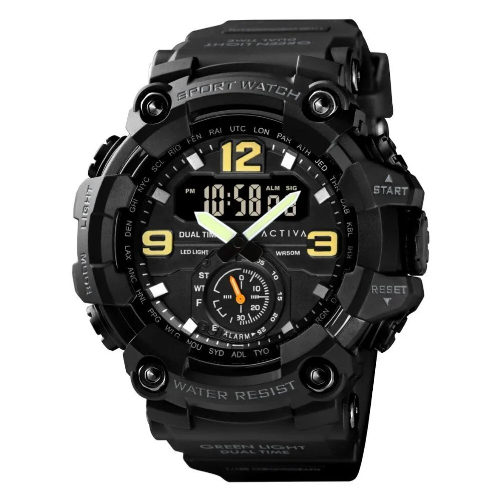 Activa X Invicta BlackOps Digital Men's Watch - 56mm, Black (ACW1637-001)